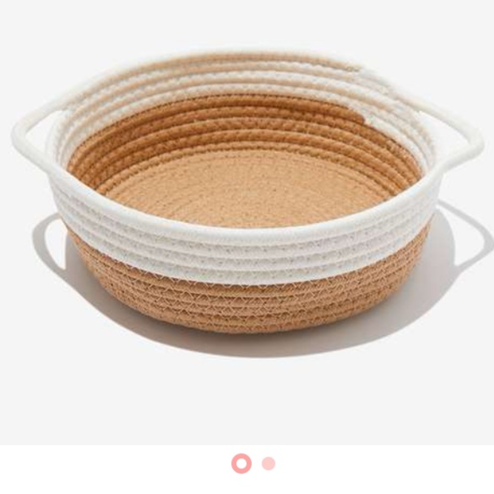 NIB short stories woven basket